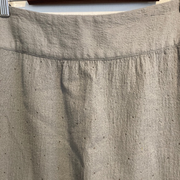 Matta 100%  Wool Hand-Embellishedl A-Line Skirt / L - Picture 5 of 9